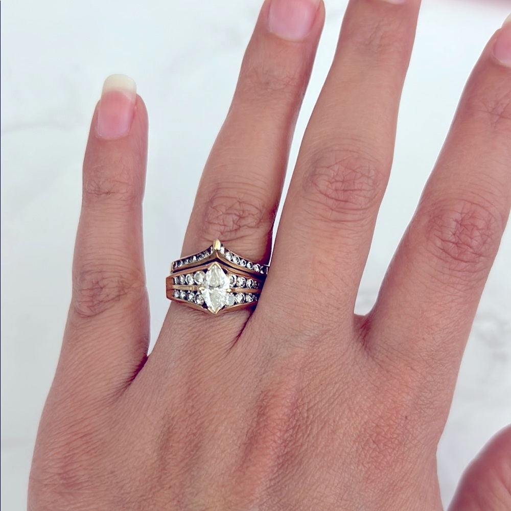 Vintage Engagement Ring & Band